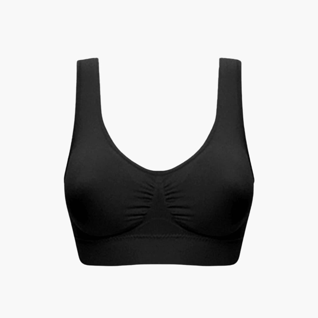 Women’s Non-Wired Bra with Seamless Design and Adjustable Straps