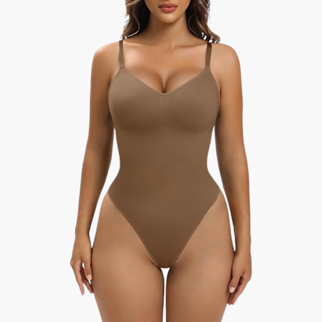 Women’s Bodysuit Shapewear with Tummy Control and Seamless Design