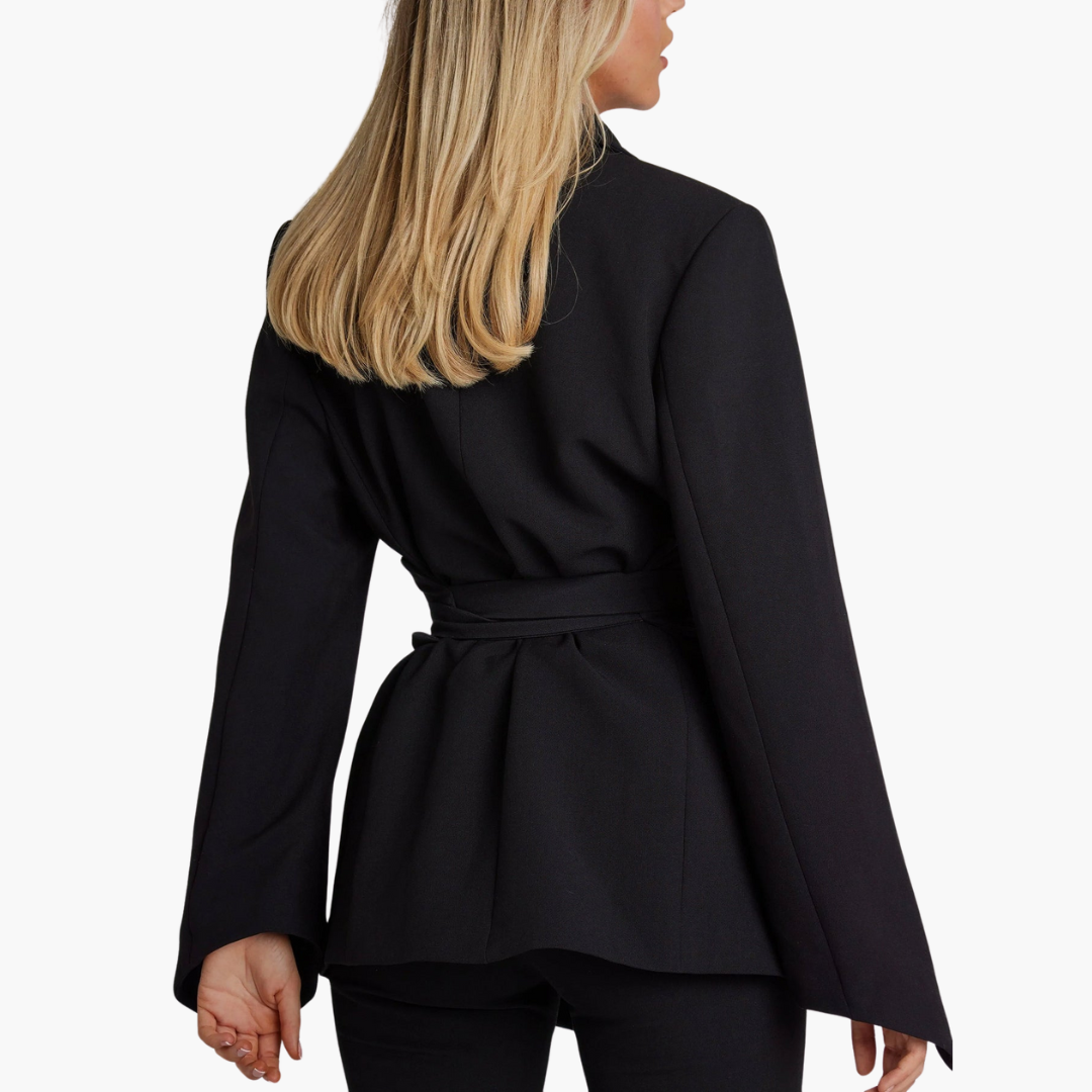 Blazer with Belt for Women - Stylish Tailored Design -  Made By Riley