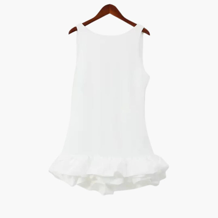 Women’s Ruffle Dress with Flowy Silhouette and Loose Fit