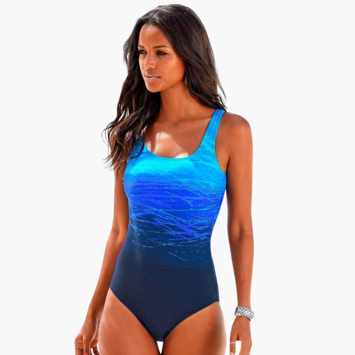 Women’s Swimsuit with Scoop Neck and High-Cut Legs