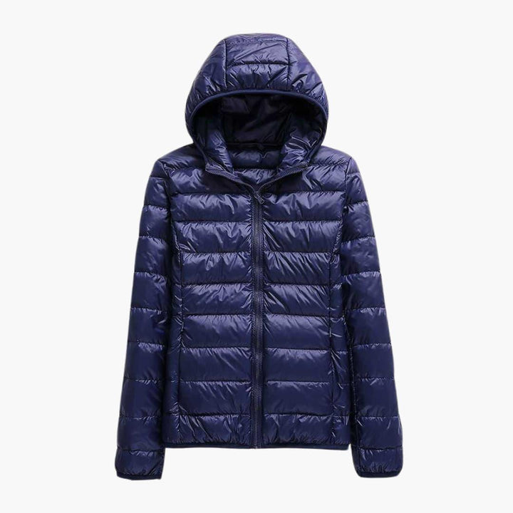 Isabella | Women’s Down Jacket with Hood -  Made By Riley
