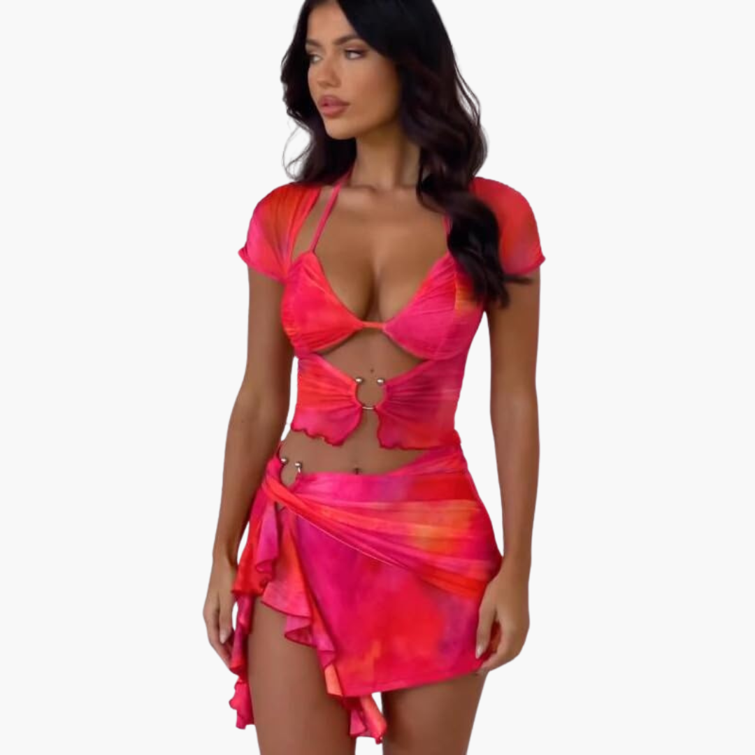 Women’s Co-Ord Set with Cut-Out and Contoured Design