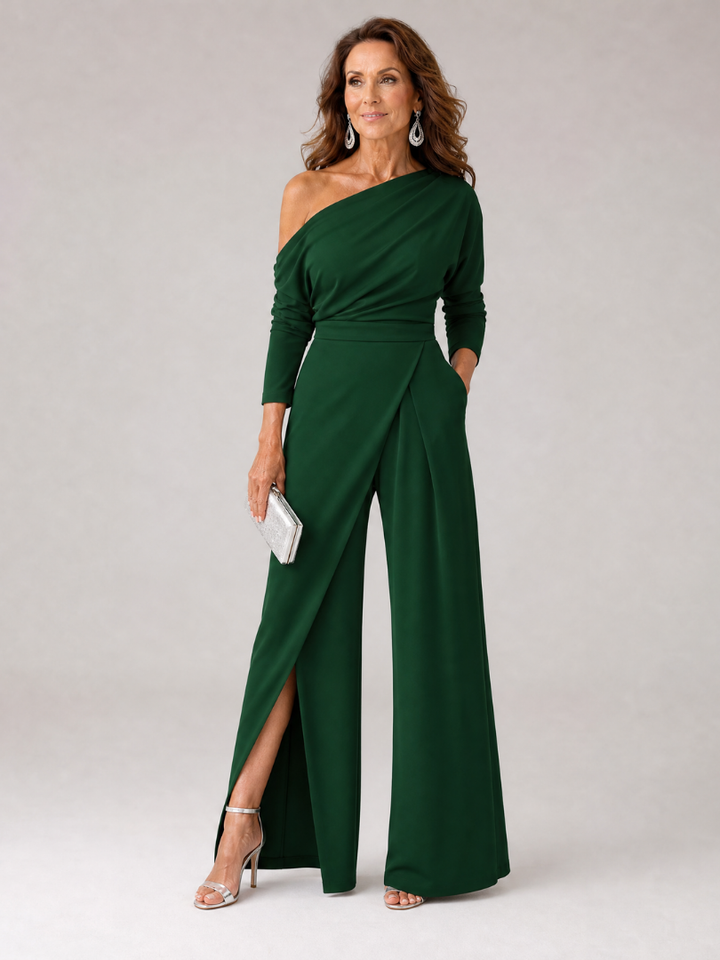 Emily | One Shoulder Wide Leg Jumpsuit
