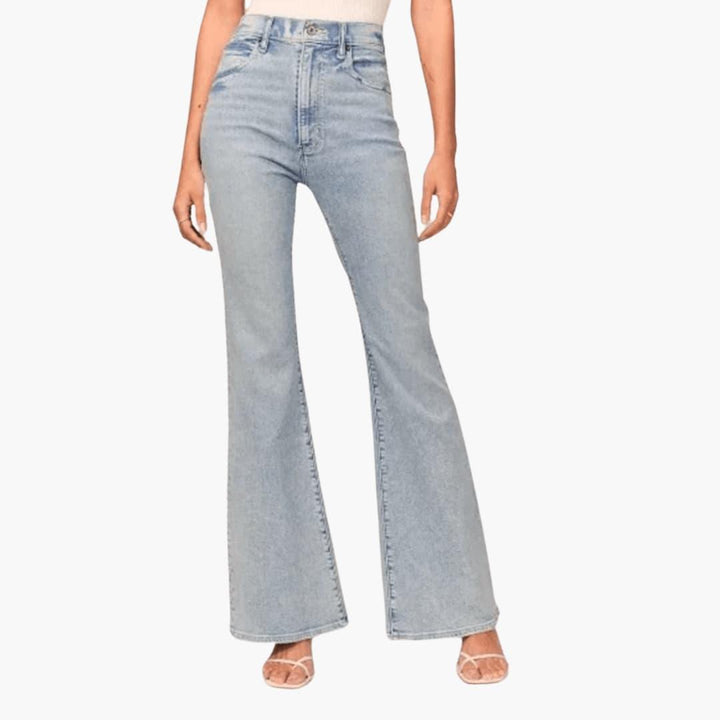 Women’s High-Waisted Bootcut Jeans with Flared Leg Fit
