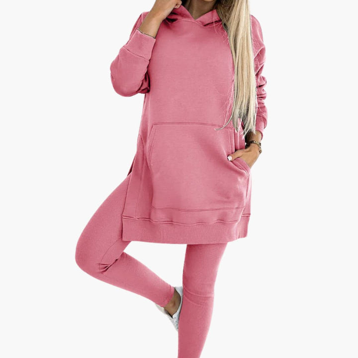 Women’s two-piece set with hood and leggings