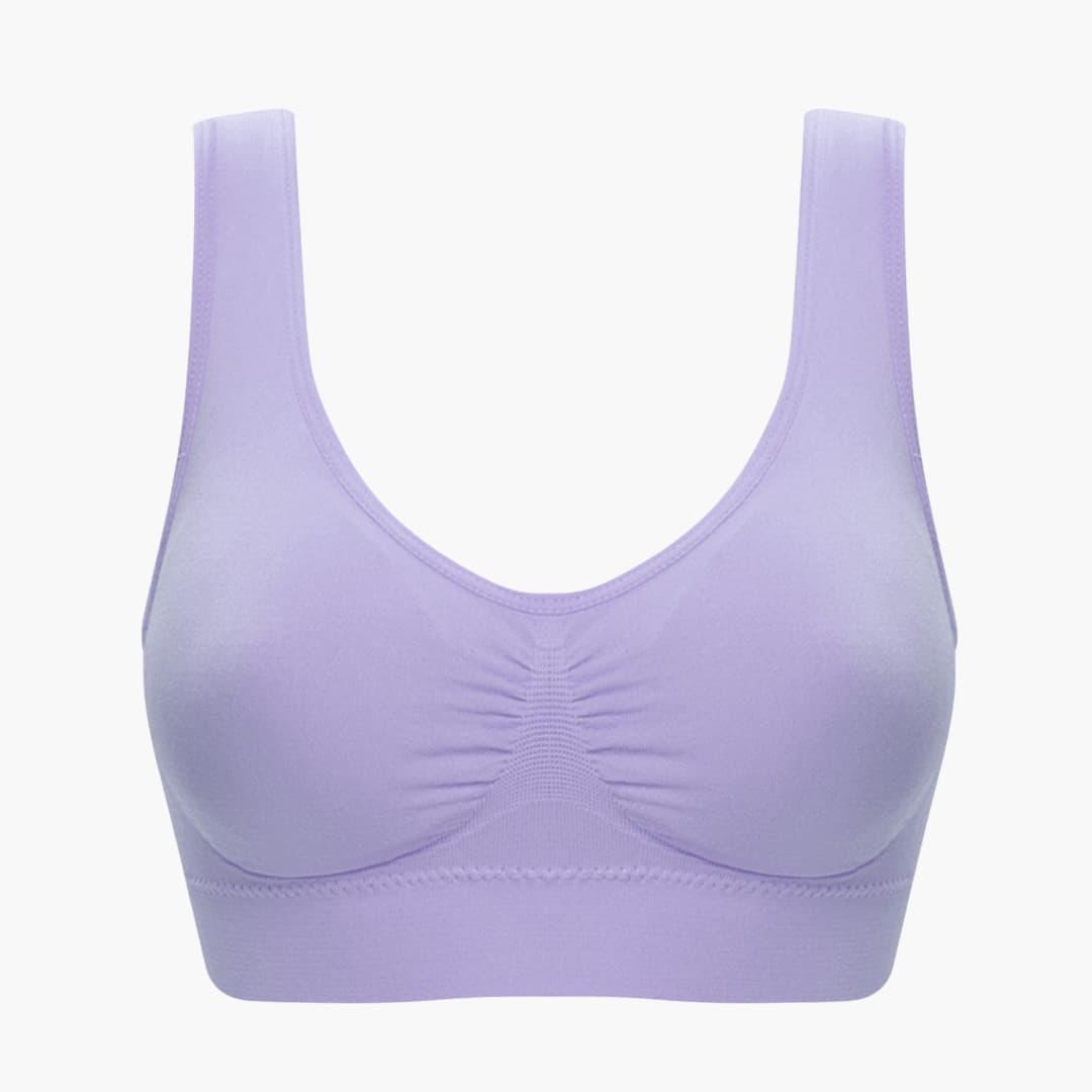Women’s Non-Wired Bra with Seamless Design and Adjustable Straps
