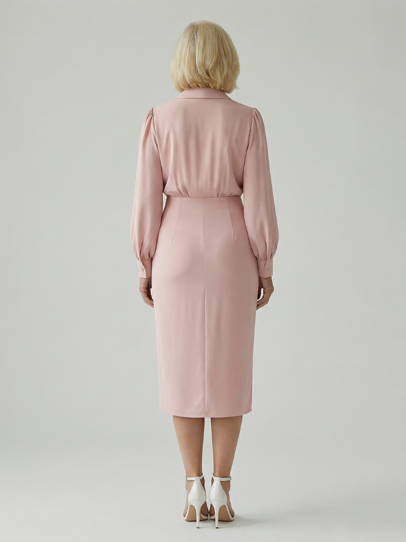 Eloria | Calm Front Midi Dress