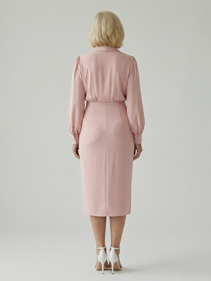 Eloria | Calm Front Midi Dress