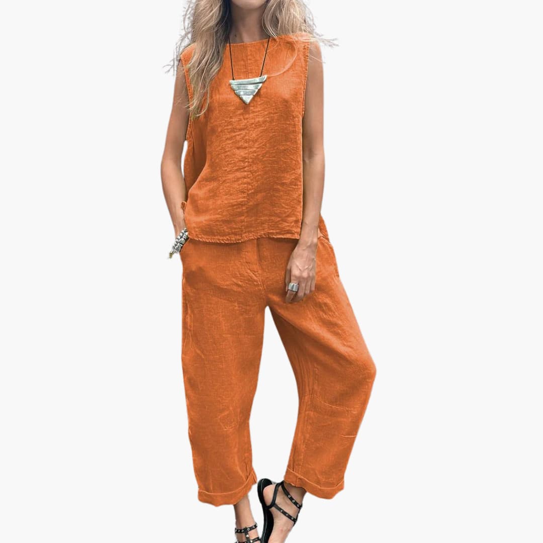 Women’s two-piece set with sleeveless top and Pants