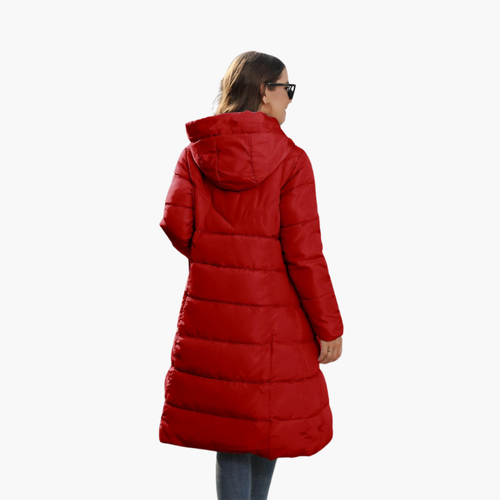 Long Hooded Puffer Coat for Women – Warm &amp; Stylish Winter Jacket