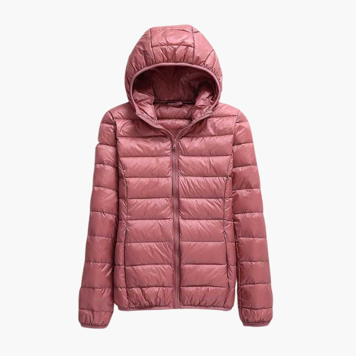 Isabella | Women’s Down Jacket with Hood -  Made By Riley