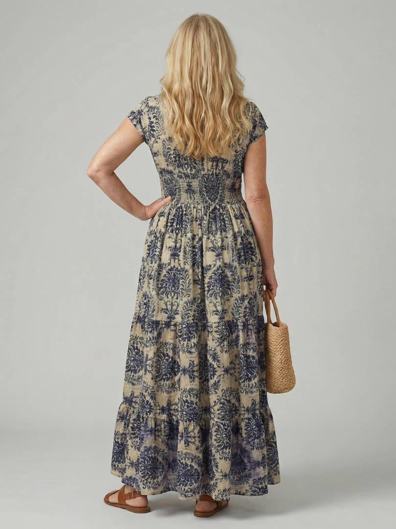Melior | Printed Flow Maxi Dress