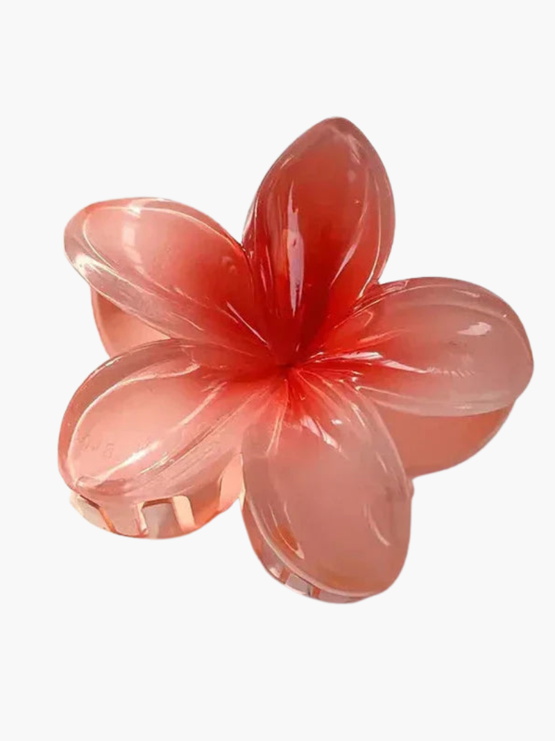 Women’s Hair Claw Clip with Floral Design