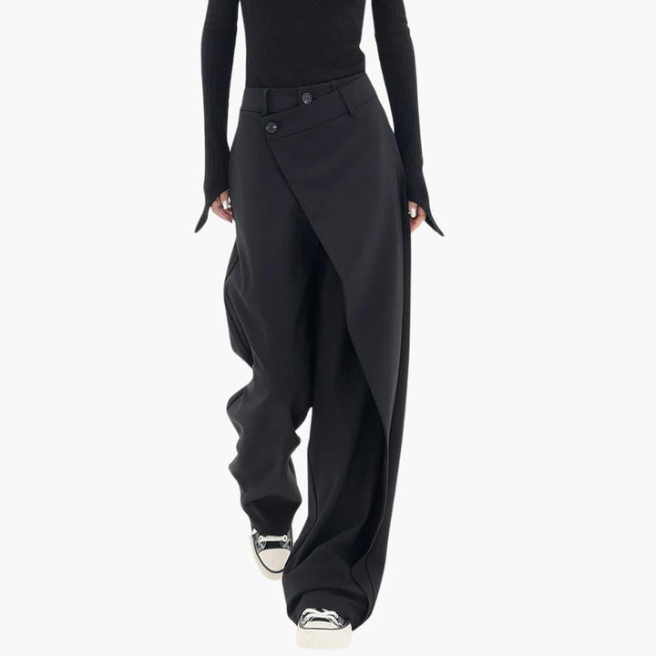 Women’s Slim Fit Pants with Structured Waistband