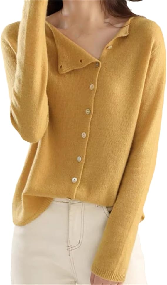 Long-Sleeve Buttoned Cardigan for Women – Stylish &amp; Comfortable