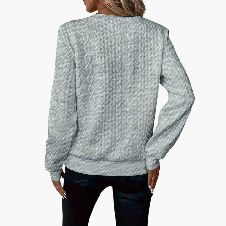 Cable Knit Zip Sweater – Women&