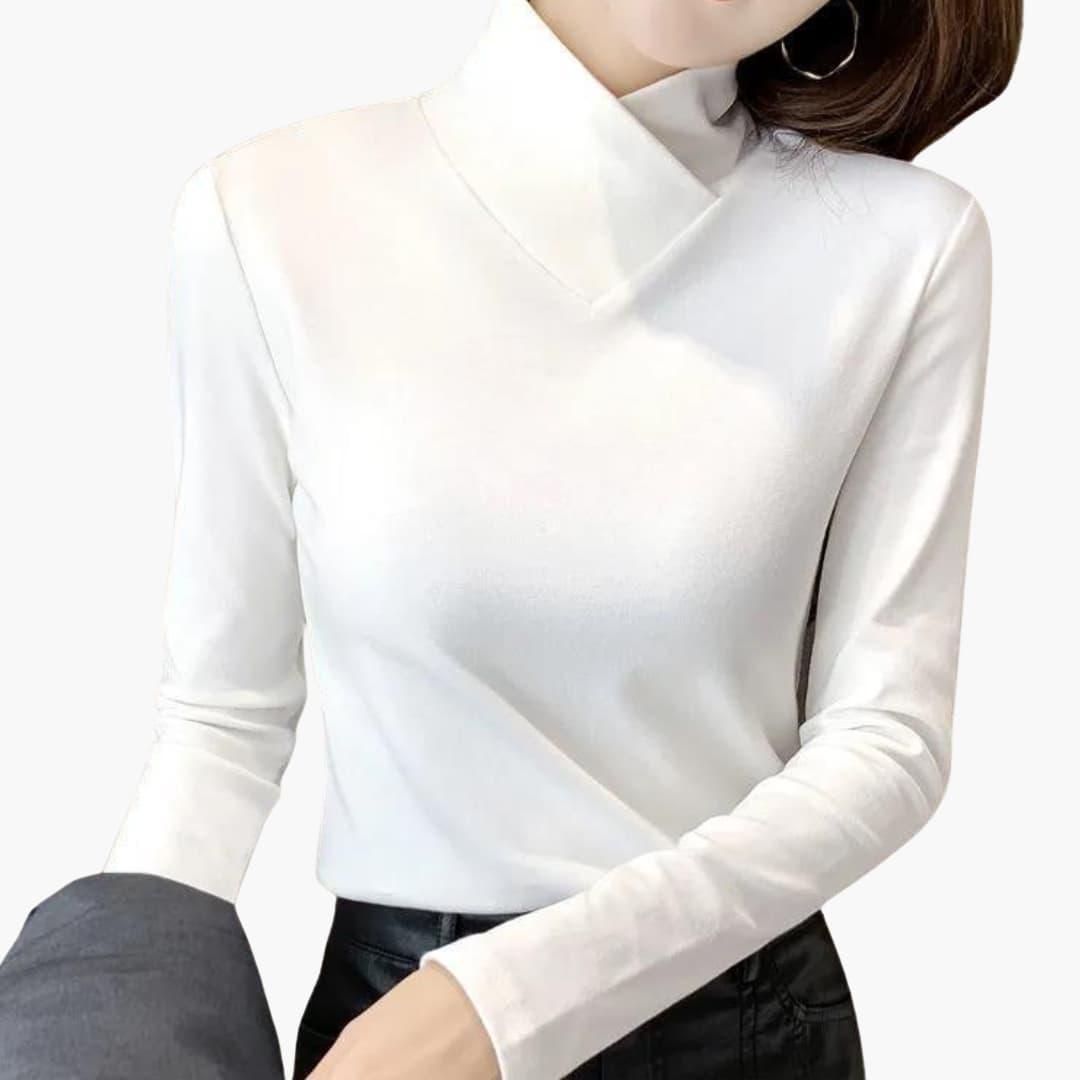 Breathable High Collar Jumper for Women - Chic &amp; Lightweight -  Made By Riley