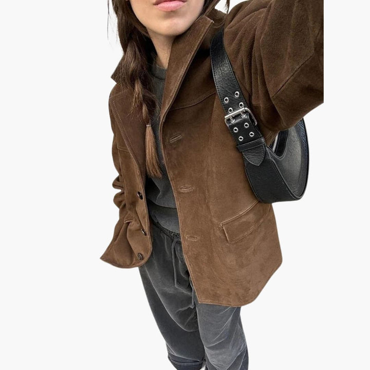 Buttoned Jacket for Women – Cropped, Stylish &amp; Trendy Layer -  Made By Riley