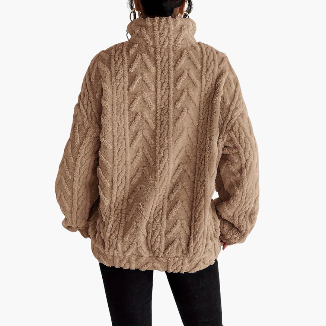 Cable-Knit Fleece Pullover - Women&