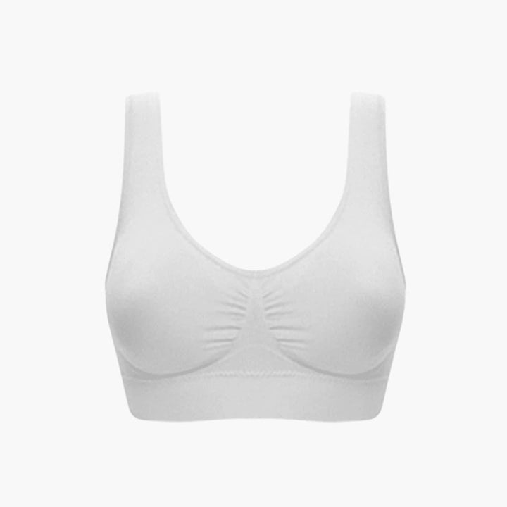 Women’s Non-Wired Bra with Seamless Design and Adjustable Straps