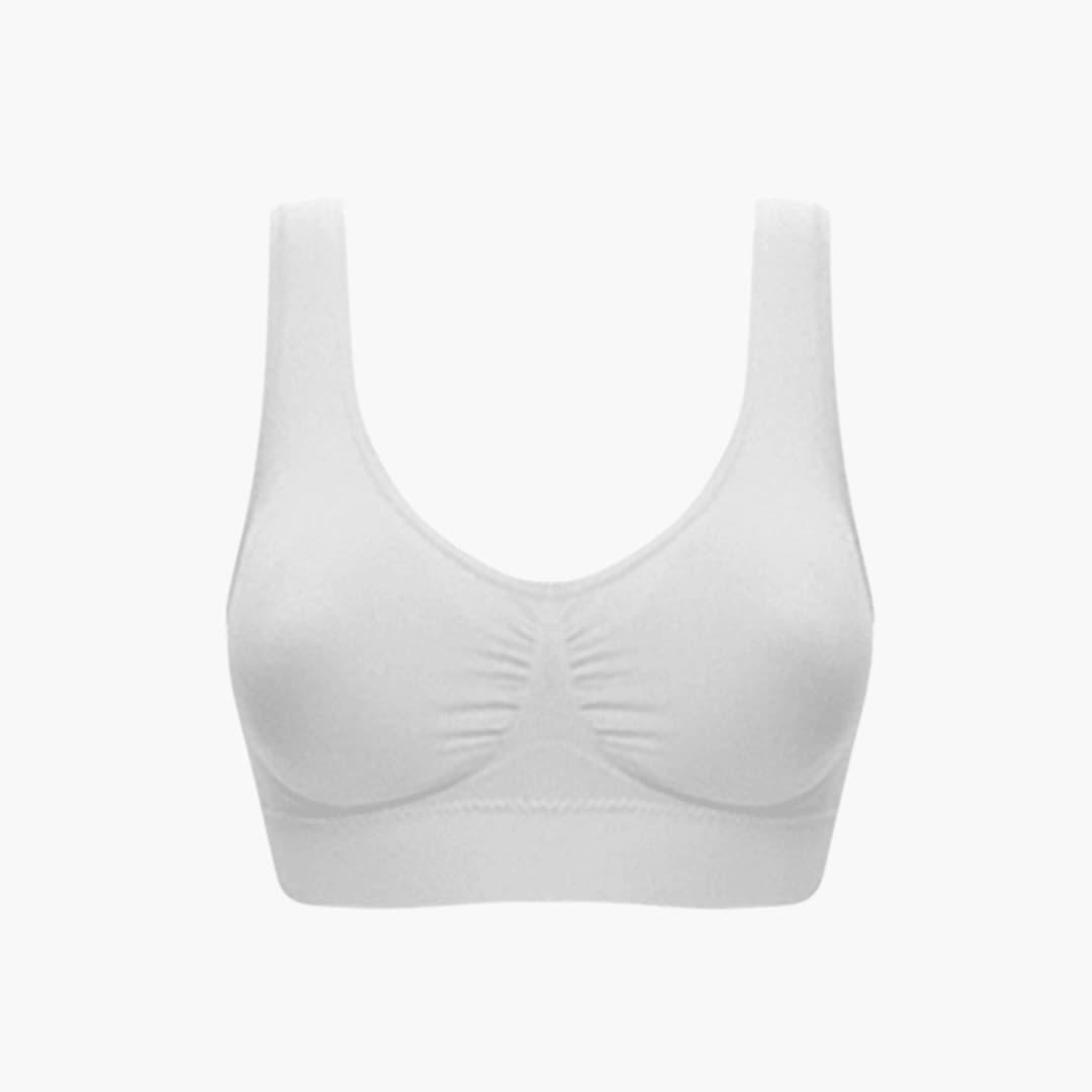 Women’s Non-Wired Bra with Seamless Design and Adjustable Straps