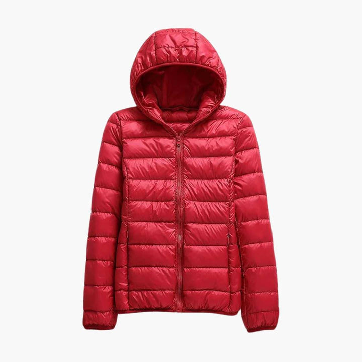 Isabella | Women’s Down Jacket with Hood -  Made By Riley
