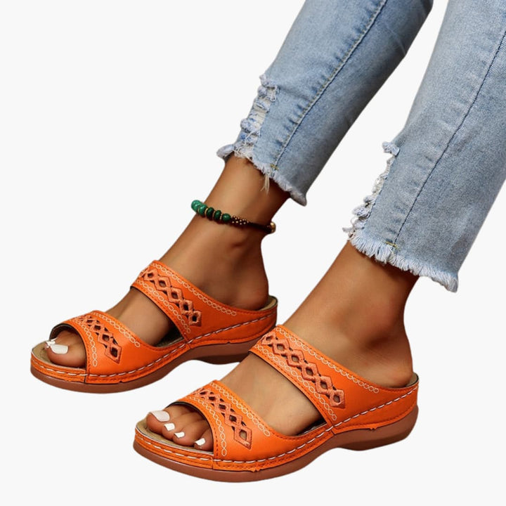 Women’s Slip-On Loafers with Strap and Buckle