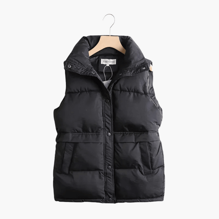 Women’s Quilted Puffer Vest with Slim Fit and Lightweight Insulation