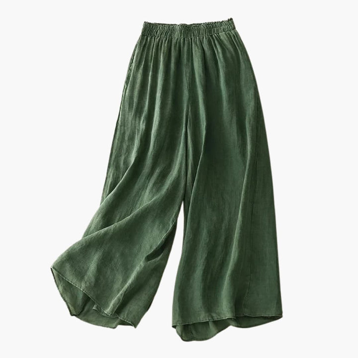 Women’s Wide-Leg Pants with Elasticated Waistband