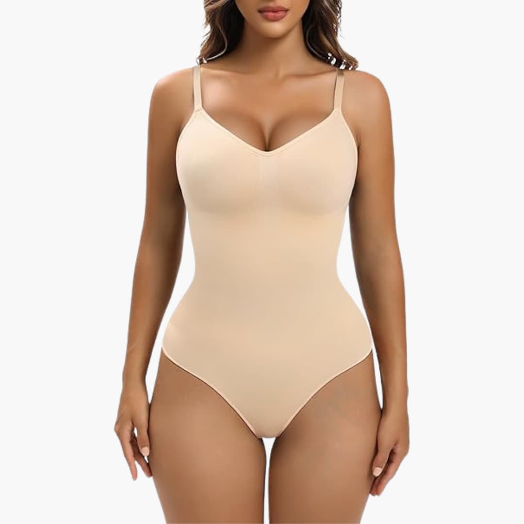 Women’s Bodysuit Shapewear with Tummy Control and Seamless Design