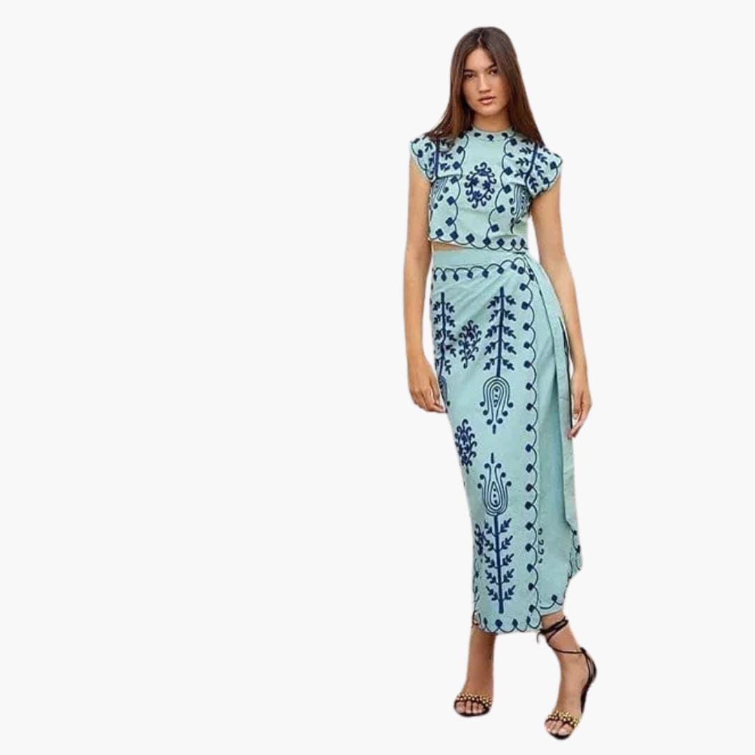 Boho Floral Midi Dress - Lightweight Summer Dress for Women -  Made By Riley