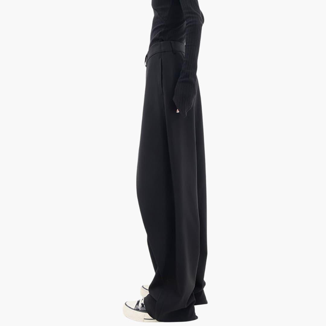 Women’s Slim Fit Trousers with Structured Waistband