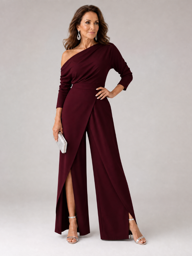 Emily | One Shoulder Wide Leg Jumpsuit