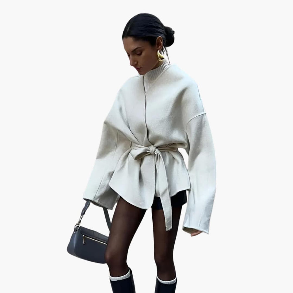 Belted Kimono Jacket – Women's Long Sleeve Wrap Coat -  Made By Riley
