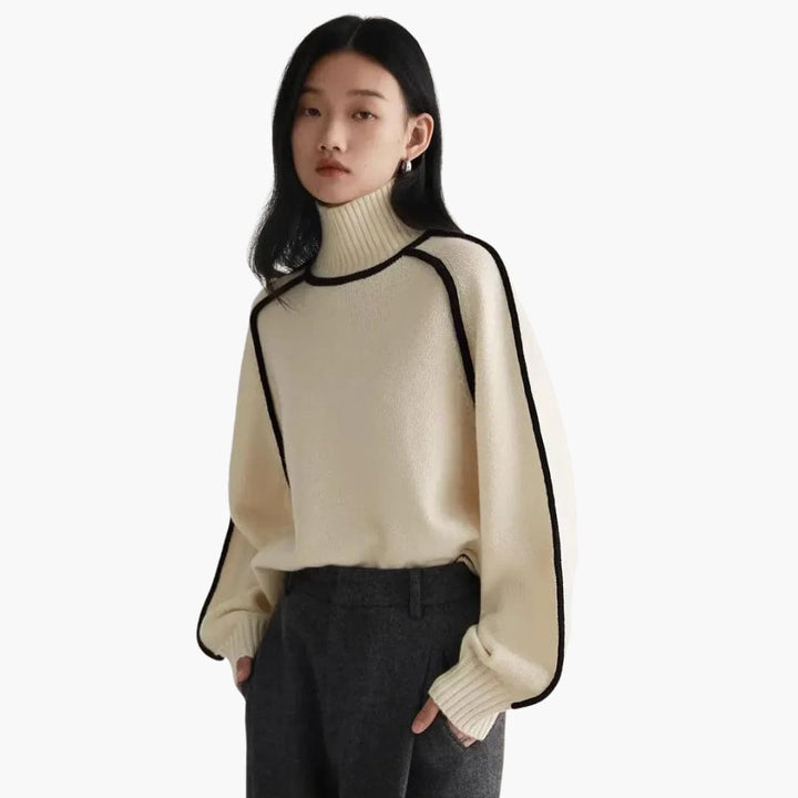 Women’s Turtleneck Sweater with Long Sleeves and Cosy