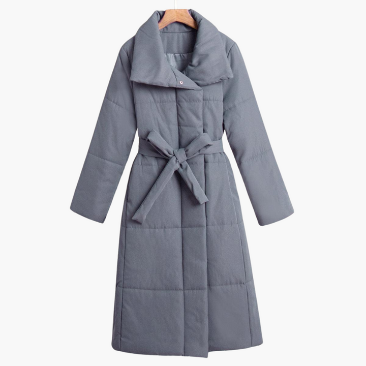 Women’s Long Winter Coat with Belt and Oversized Fit