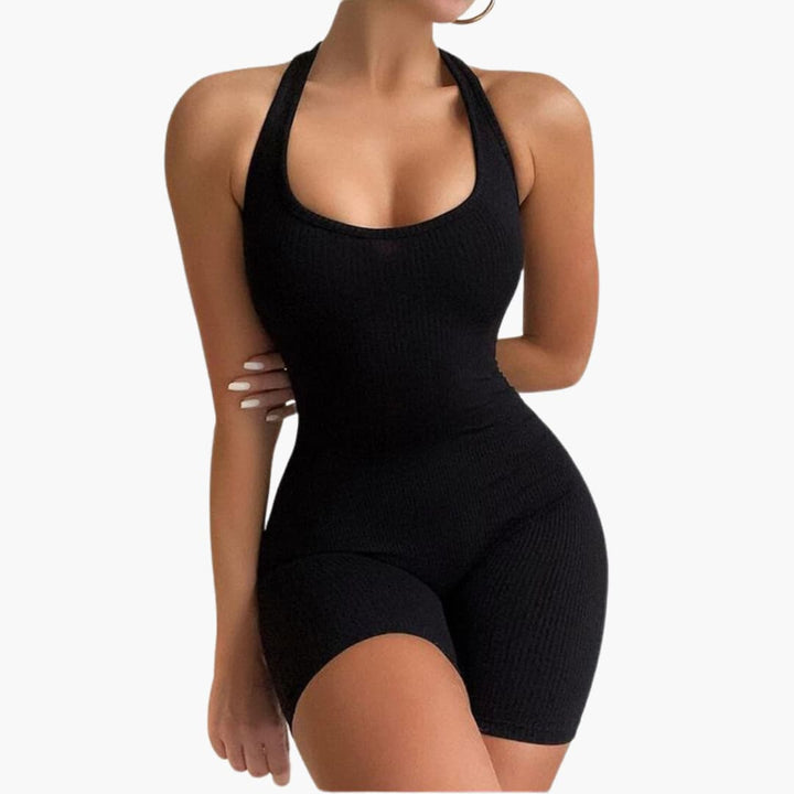 Women’s Knitted Romper with Stretch Fit