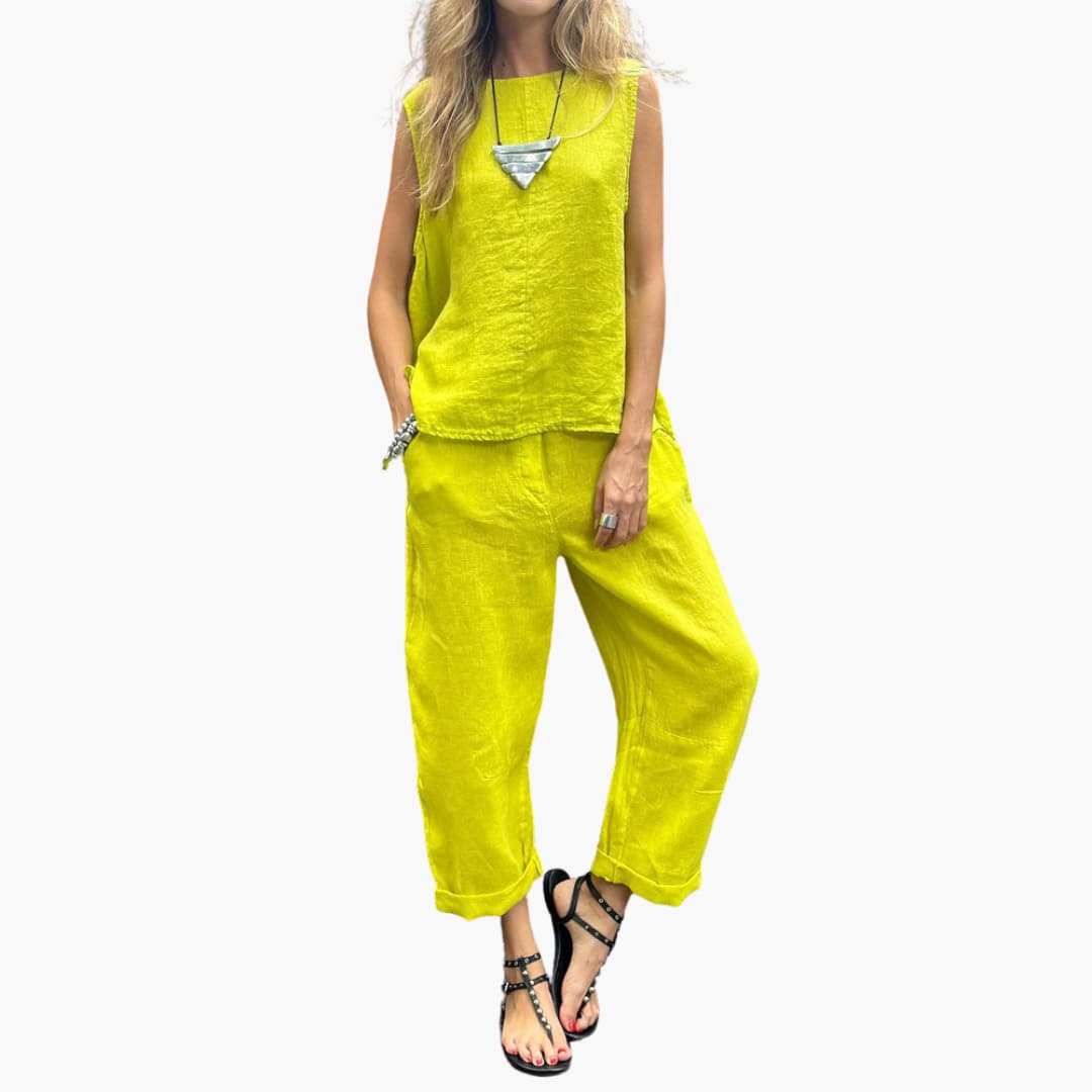 Women’s two-piece set with sleeveless top and Pants