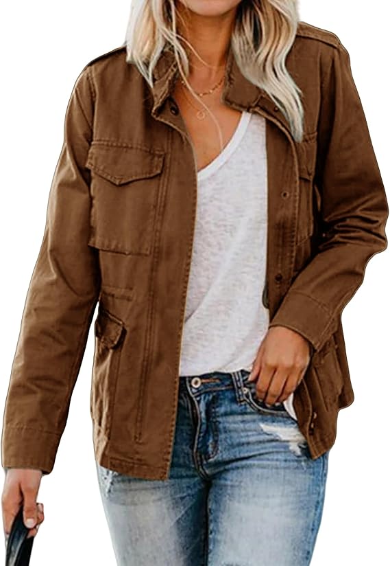 Women’s Jacket with Zip-Up and Tailored Fit
