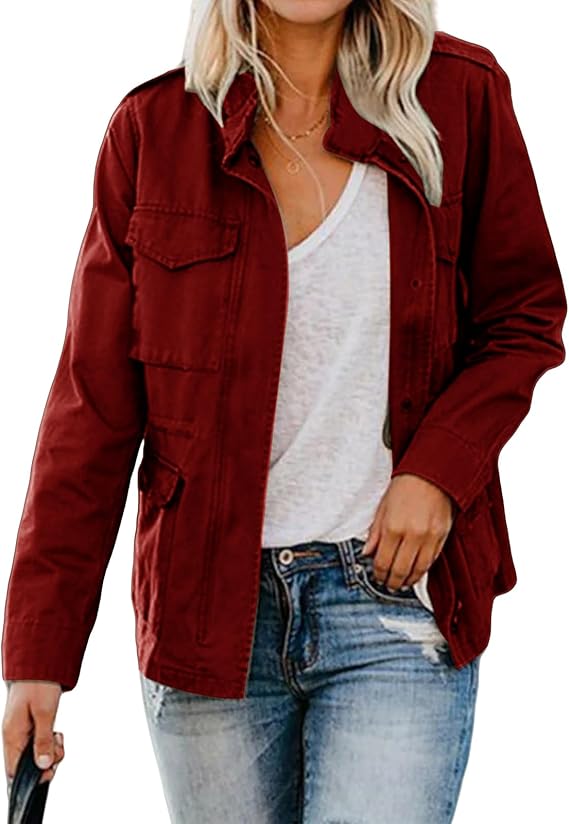 Women’s Jacket with Zip-Up and Tailored Fit
