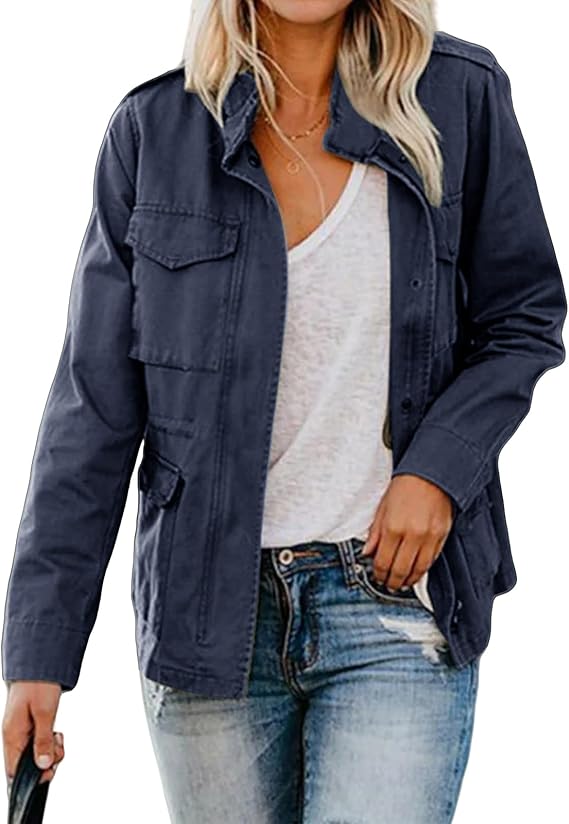 Women’s Jacket with Zip-Up and Tailored Fit