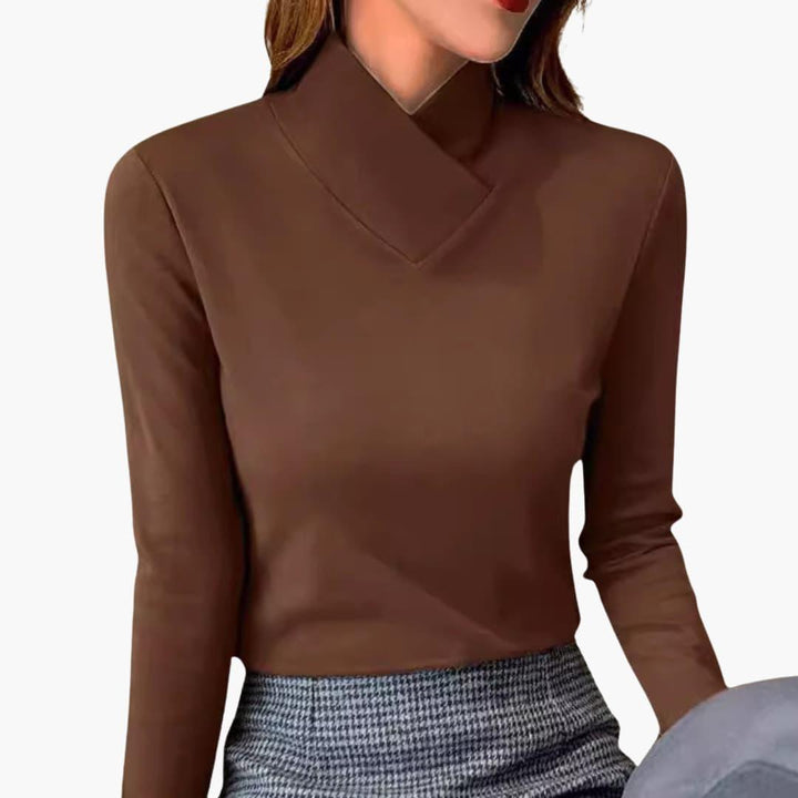 Breathable High Collar Jumper for Women - Chic &amp; Lightweight -  Made By Riley