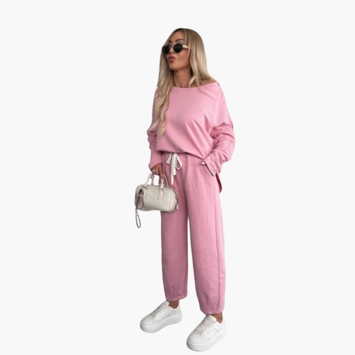 Women’s Coordinated Two-Piece Set with Relaxed Fit