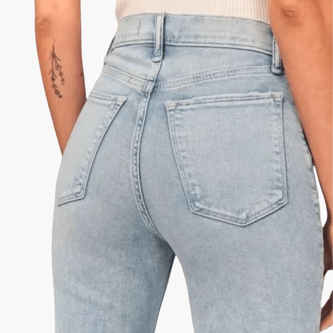 Women’s High-Waisted Bootcut Jeans with Flared Leg Fit