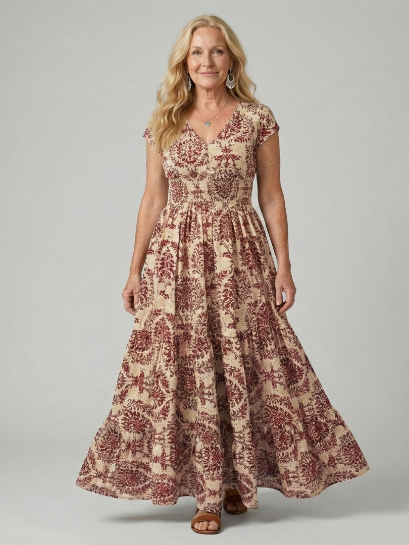 Melior | Printed Flow Maxi Dress