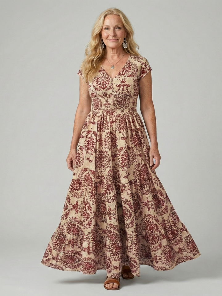 Melior | Printed Flow Maxi Dress