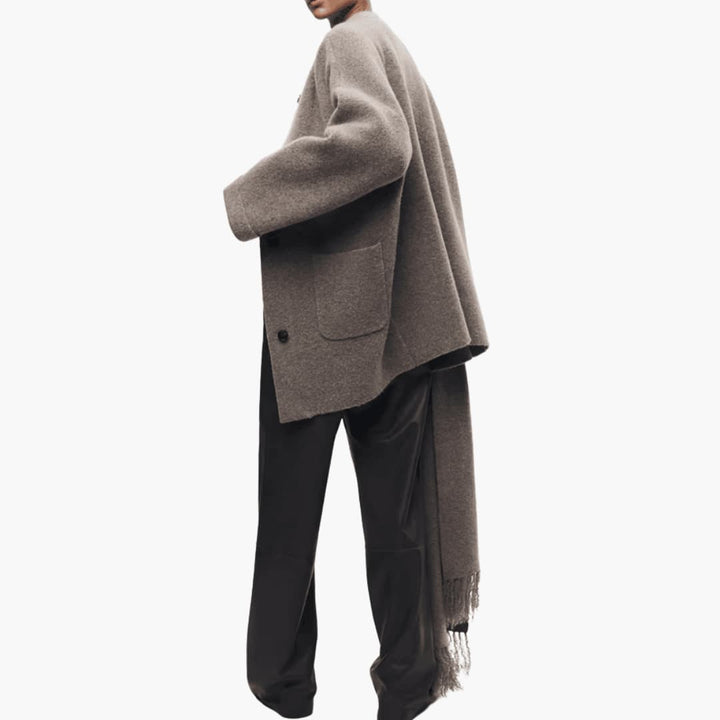 Button-Up Cardigan for Women – Cozy Knit with Matching Scarf -  Made By Riley