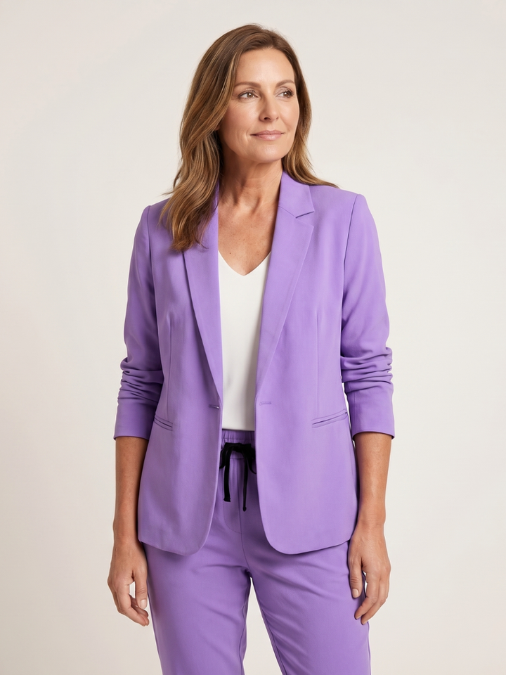 Ines | Notch Collar Relaxed Tailored Suit