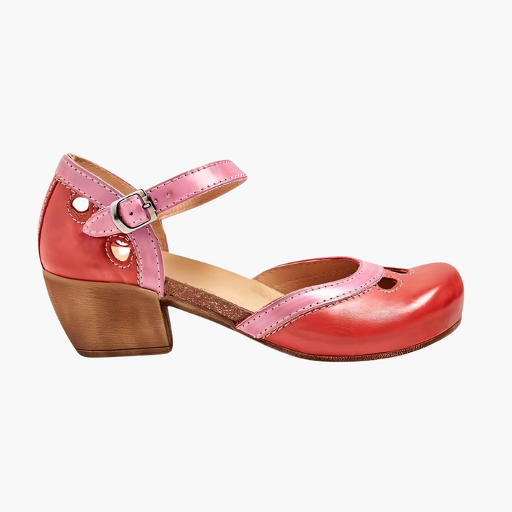 Women’s Closed-Toe Sandals with Adjustable Ankle Strap and Cushioned Sole